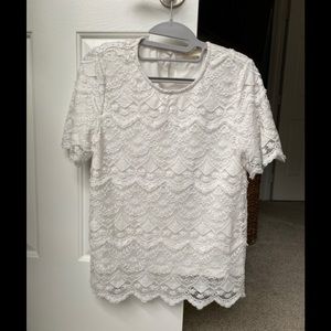 Orange Creek Lace Detailed Blouse, Size Small